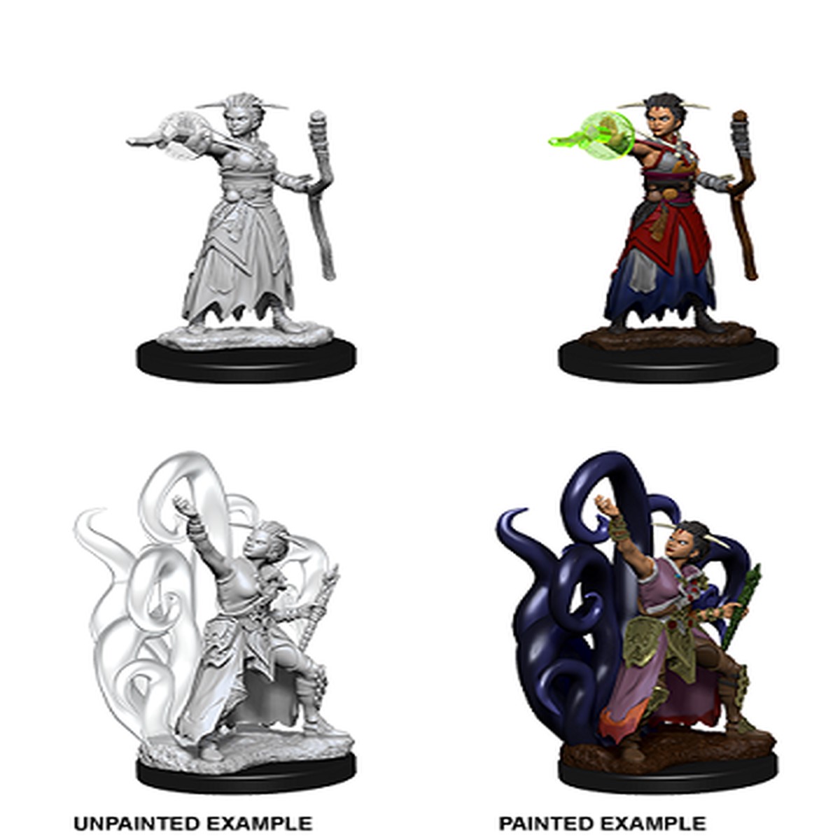 D&D Unpainted Minis WV10 Female Human Warlock
