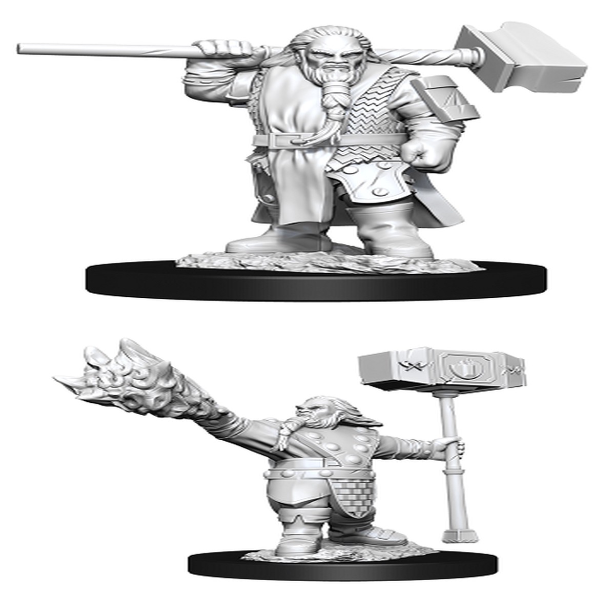 D&D Unpainted Minis WV11 Male Dwarf Cleric