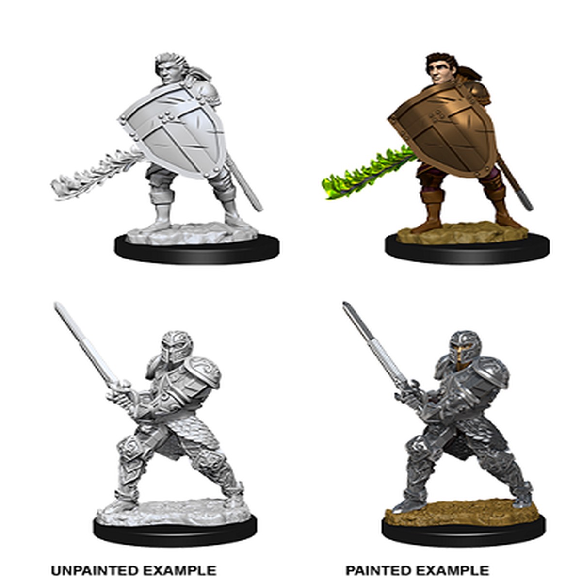 D&D Unpainted Minis: Human Male Fighter