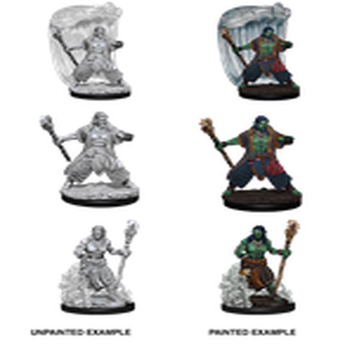 D&D Unpainted Minis: Water Genasi Male Druid