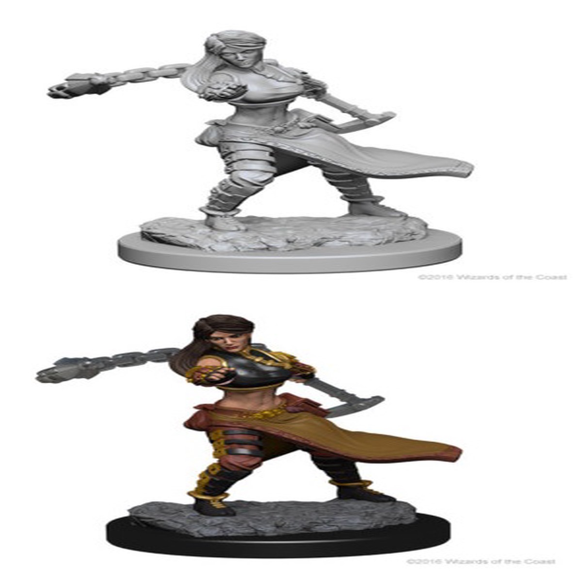 D&D Unpainted Minis: Human Female Monk