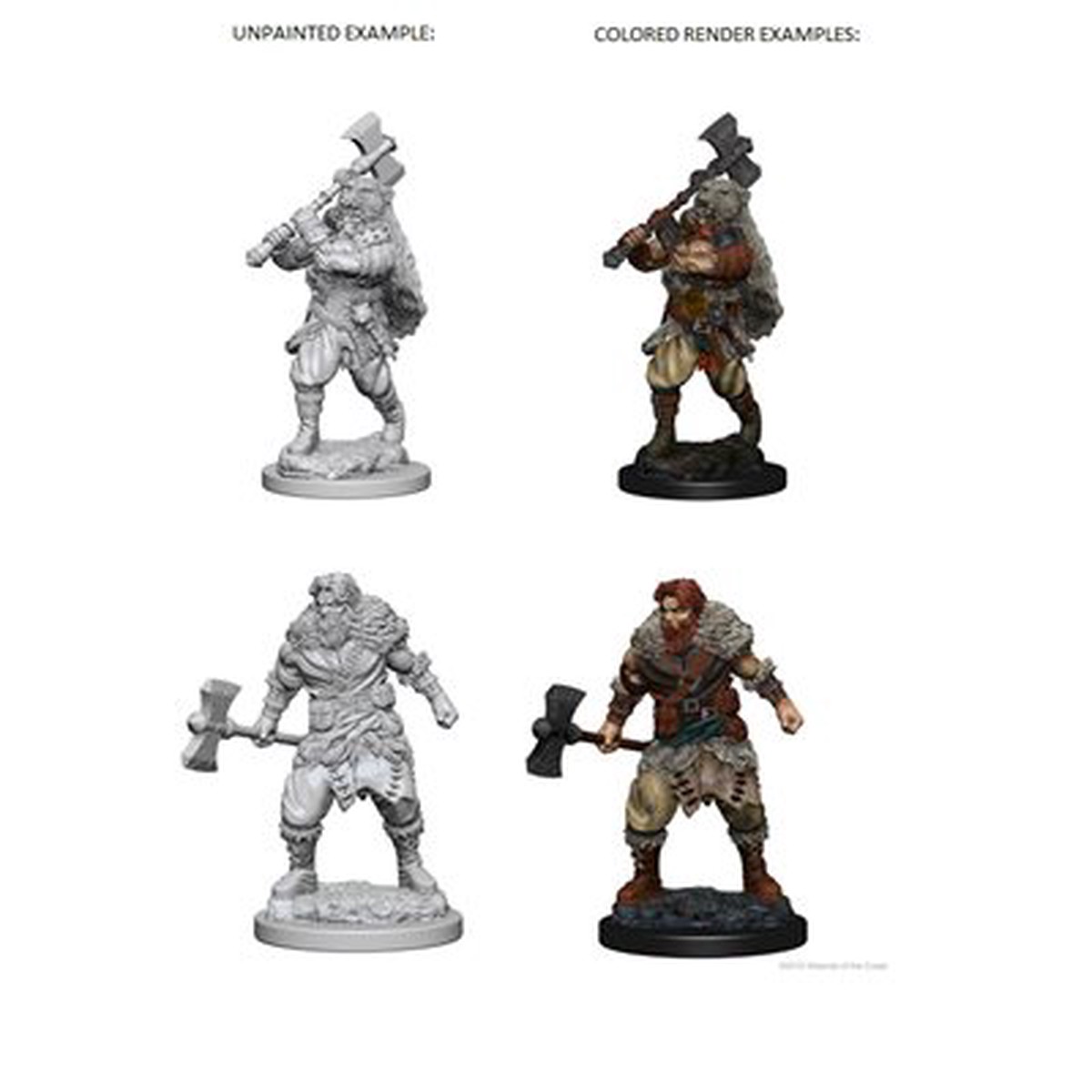 D&D Unpainted Minis: Human Male Barbarian