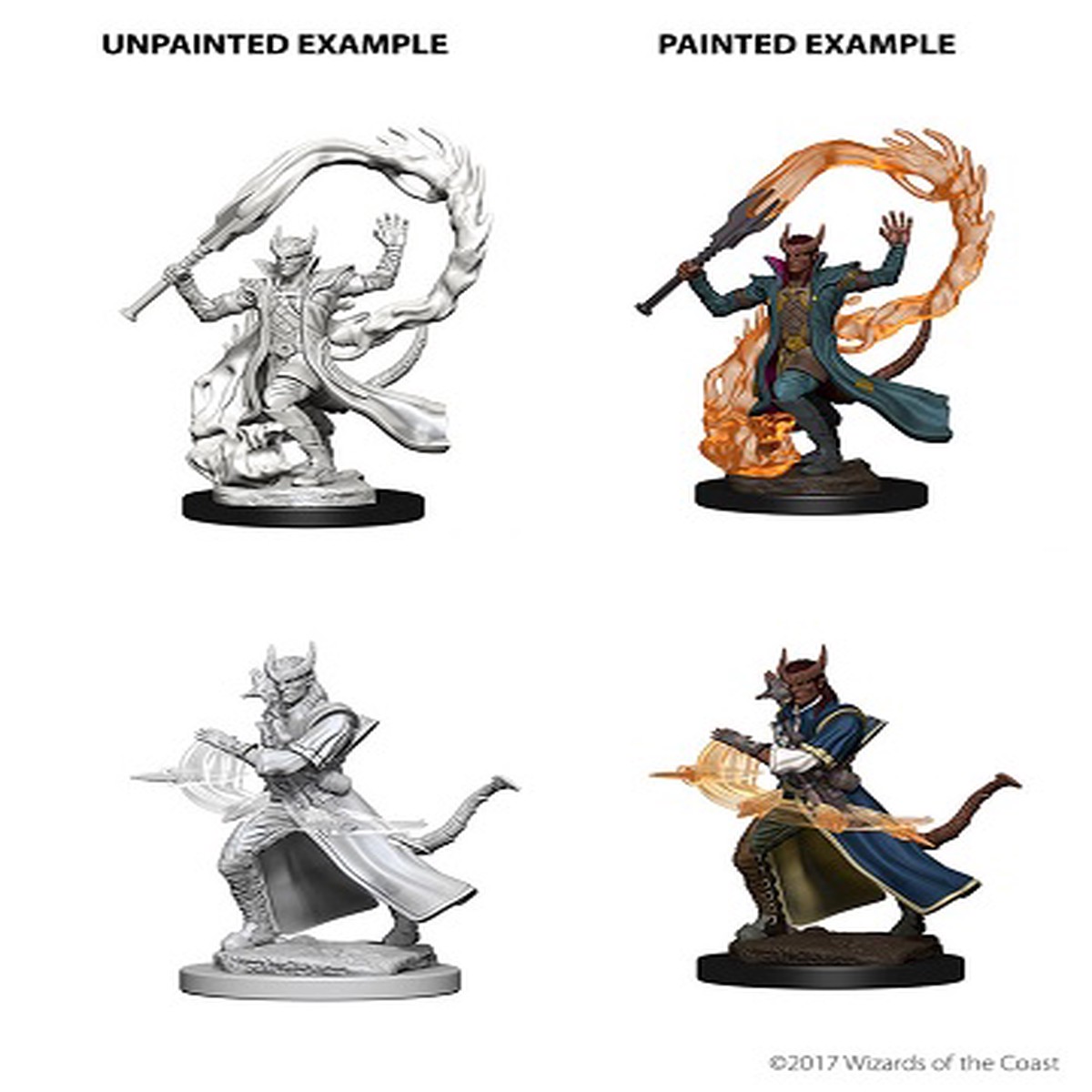 D&D Unpainted Minis: Tiefling Male Sorcerer