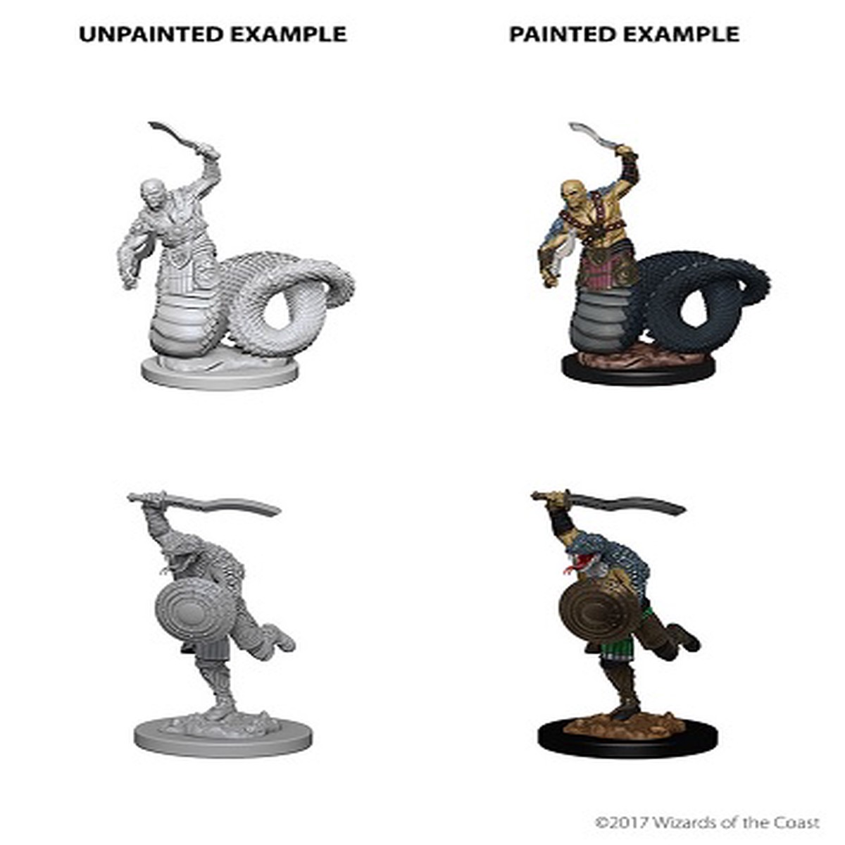 D&D Unpainted Minis: Yuan-Ti Malisons